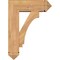 Ekena Millwork Imperial Arts and Crafts Smooth Bracket w/ Offset Brace, Western Red Cedar, 7 1/2"W x 22"D x 30"H BKT0806X22X30IMP03SWR - alternate 3